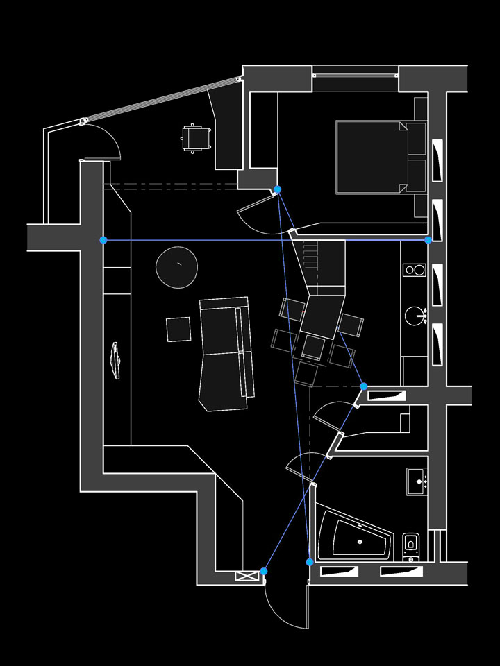 план однокімнатної сучасної квартири