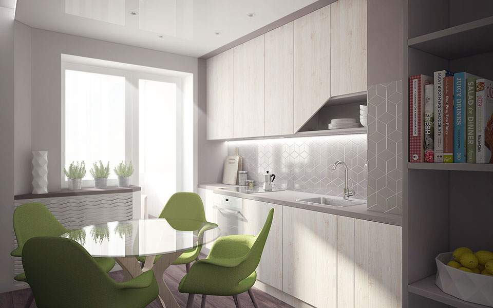 дизайн квартири москва - інтер'єр кухні
