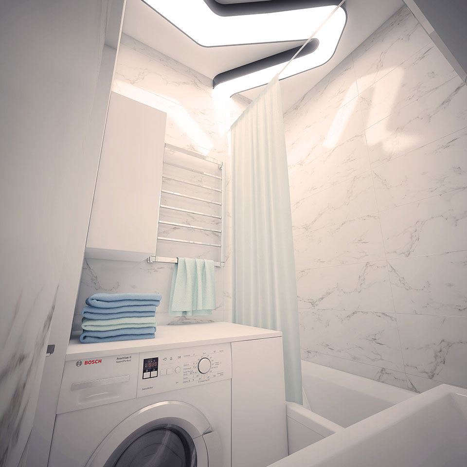 дизайн квартири москва - ванна кімната