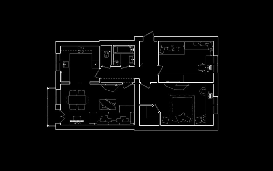 дизайн квартири москва - план приміщень